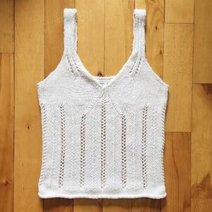 Abercrombie Crochet Knit Cotton Blend Tank - XS